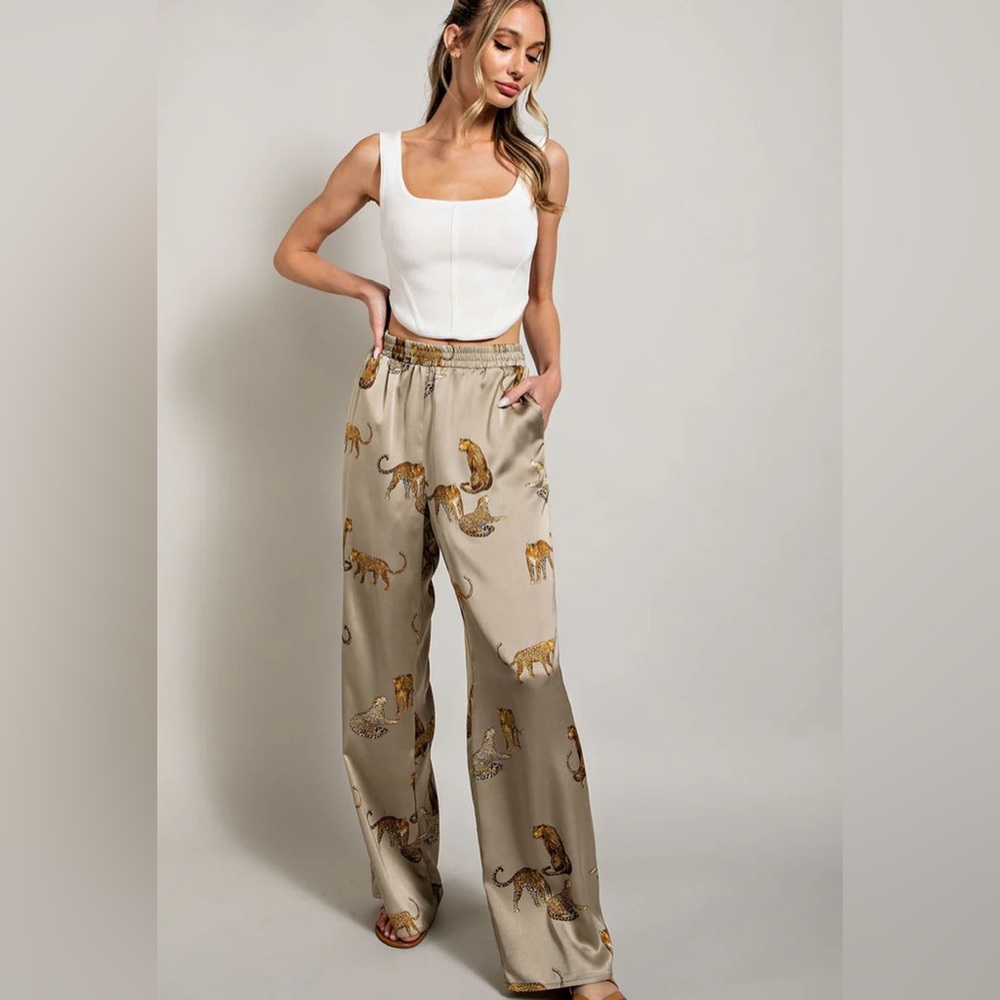 Style U Leo Satin Pants NWOT